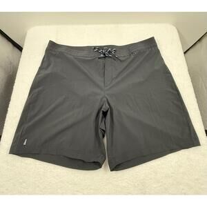 LANDS END Dark Gray Drawstring Stretchable Athletic Shorts Size 24W‎
